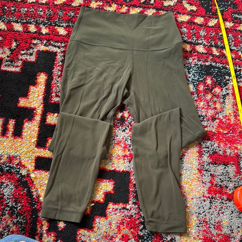 Olive Green Lululemon Align Leggings Size 4